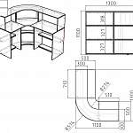 Чертеж Стойка ресепшн Лайн 2 BMS