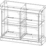 Чертеж Комод Астера 20 МДФ BMS