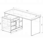 Чертеж Письменный стол Имиж-3 BMS