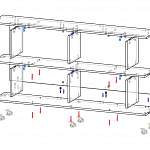 Чертеж Стеллаж на колесах Афина 6 BMS