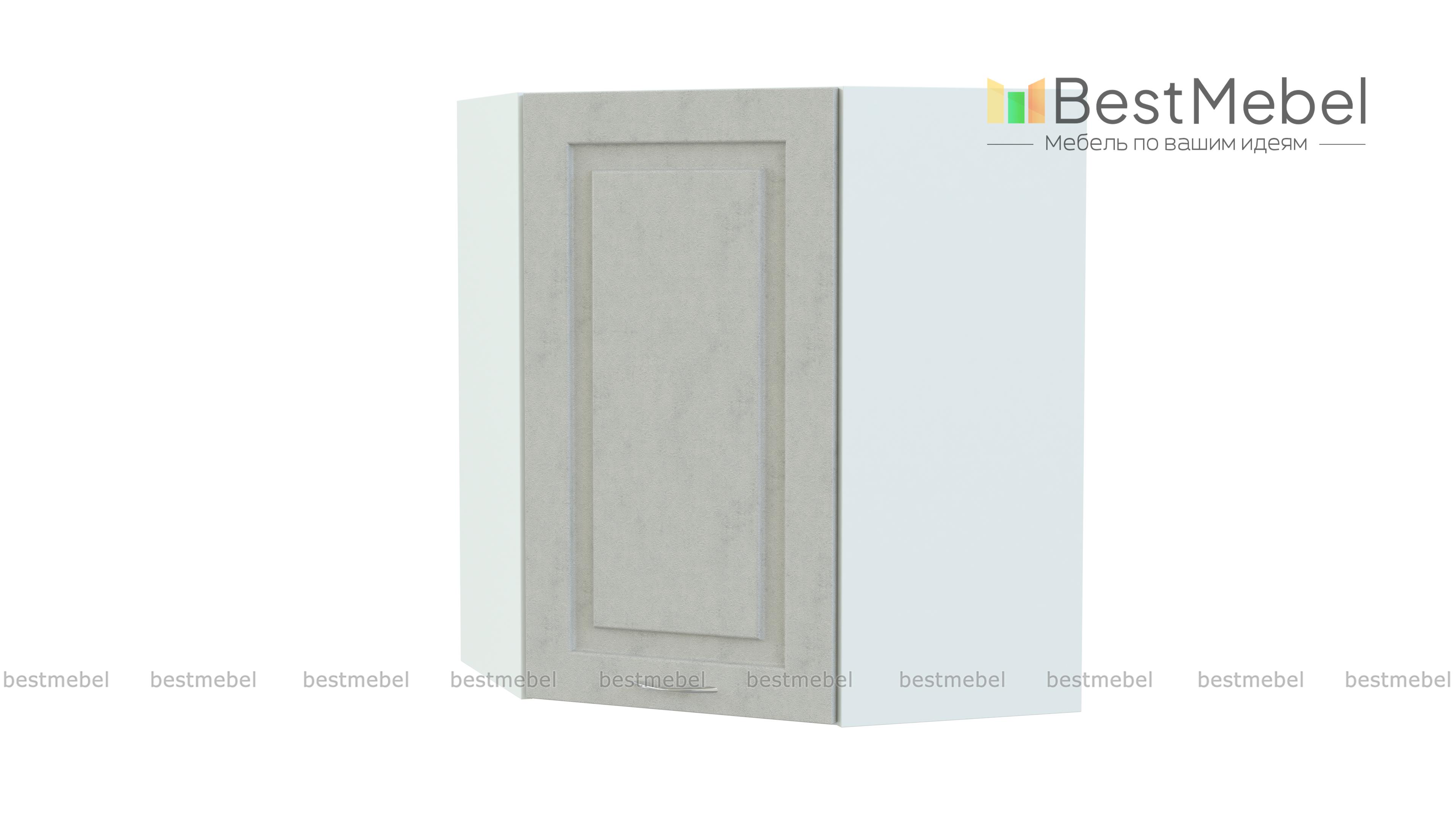 Шкаф верхний высокий Гарда угловой BMS - Фото