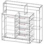 Чертеж Комод Милана BMS