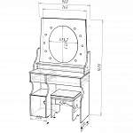 Чертеж Туалетный столик Визаж №1 BMS