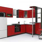 Кухня угловая с барной стойкой Камиль 3 BMS - Фото 3