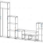 Чертеж Модульная гостиная Симпл BMS