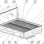 Чертеж Кровать Тулон 1 BMS