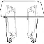 Чертеж Стол кофейный Эталон BMS
