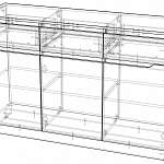 Чертеж Комод Кom3 BMS
