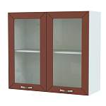 Шкаф верхний 2 двери со стеклом Агава BMS - Фото 7