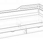 Чертеж Кровать Мари Блеск 26 BMS
