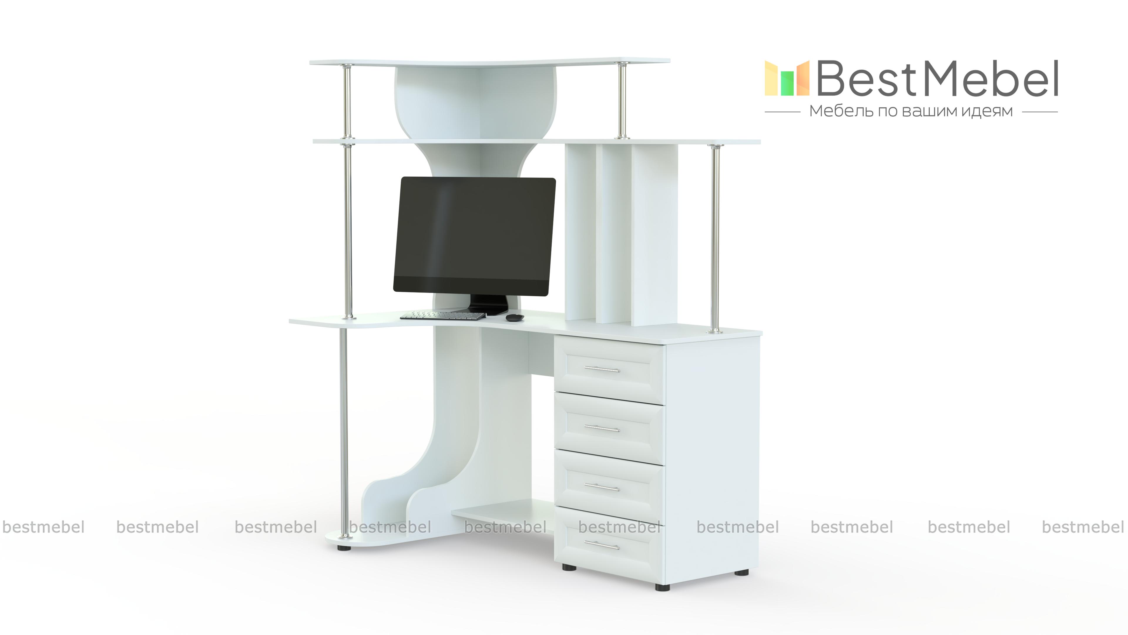 Компьютерный угловой стол Вулкан BMS - Фото