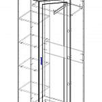 Чертеж Шкаф угловой 402Г BMS