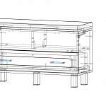 Чертеж Комод прикроватный Тис - 119 BMS