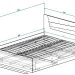 Чертеж Кровать Моника BMS
