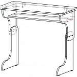 Чертеж Письменный стол Компанит Малыш BMS