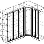 Чертеж Угловой шкаф Локи 66 BMS