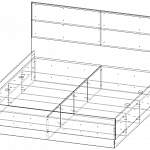 Чертеж Кровать Вирджиния 1.10 BMS