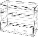 Чертеж Комод Амели BMS