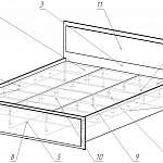 Чертеж Кровать Anita BMS
