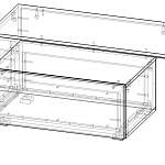 Чертеж Тумба под ТВ Слайдер 220 BMS