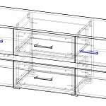 Чертеж Тумба ТВ Ким BMS
