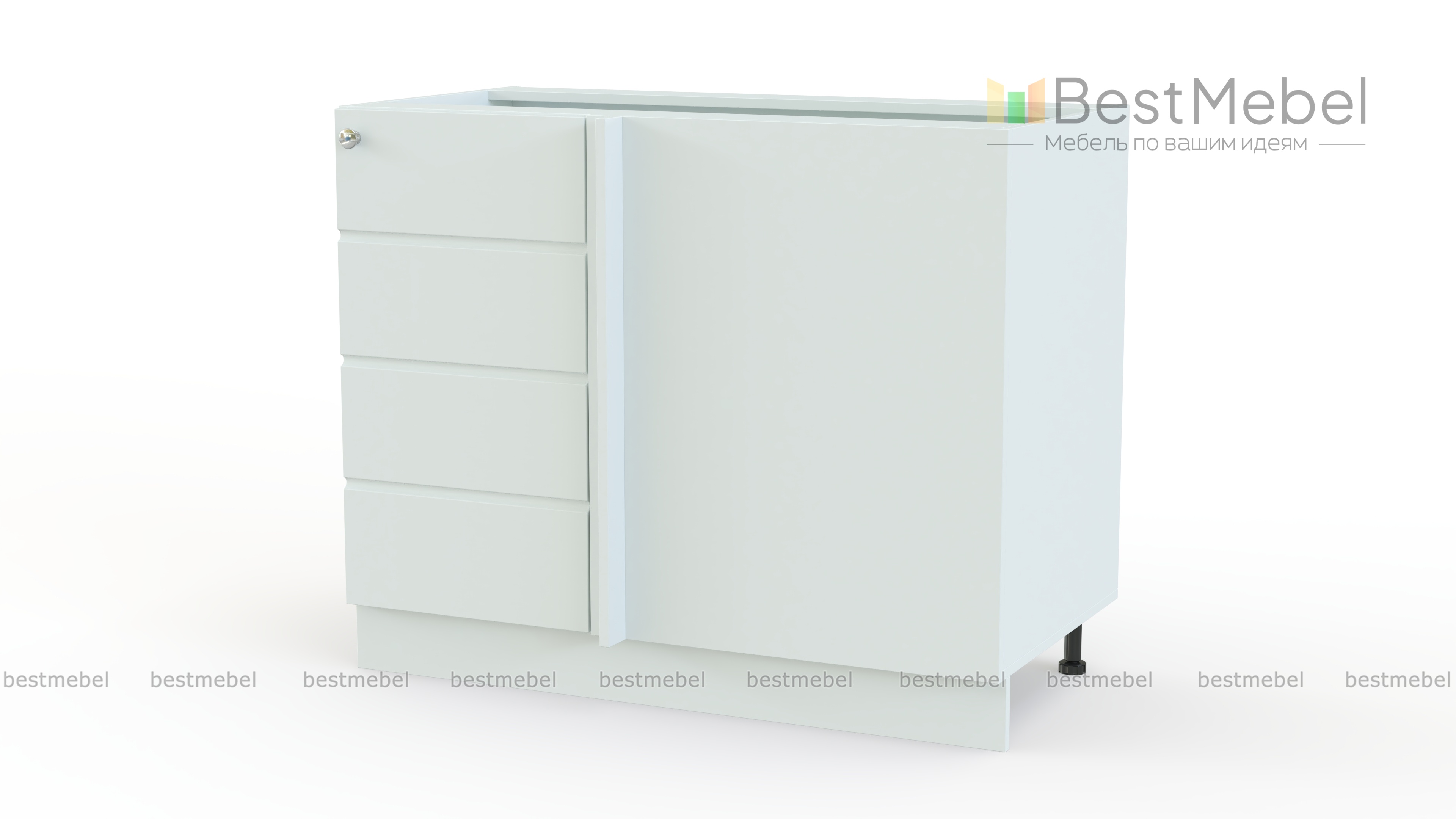 Тумба напольная угловая Квадро BMS