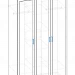 Чертеж Распашной шкаф Крона 5 BMS