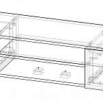 Чертеж Тумба под ТВ RTV 180 BMS
