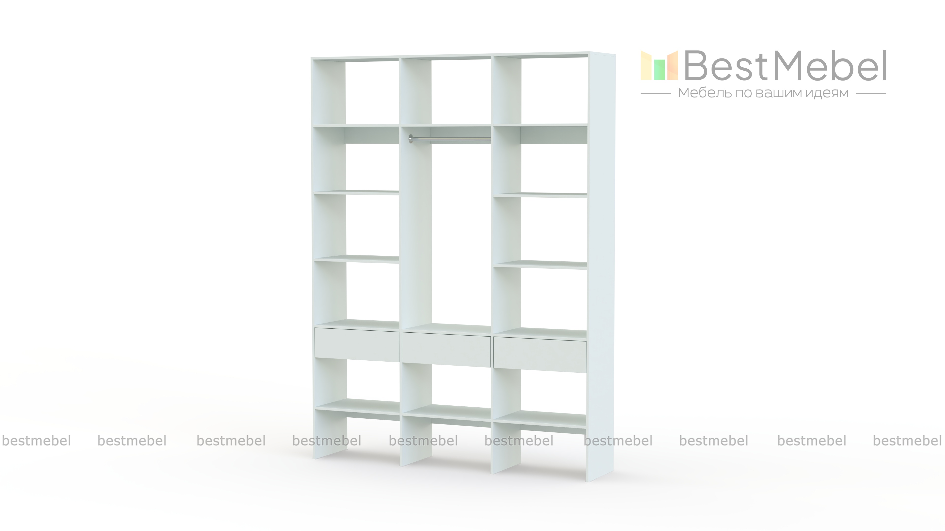 Стеллаж для одежды Мирта 50 BMS