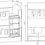Чертеж Детская кровать Фили 8 BMS