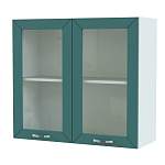 Шкаф верхний 2 двери со стеклом Агава BMS - Фото 6
