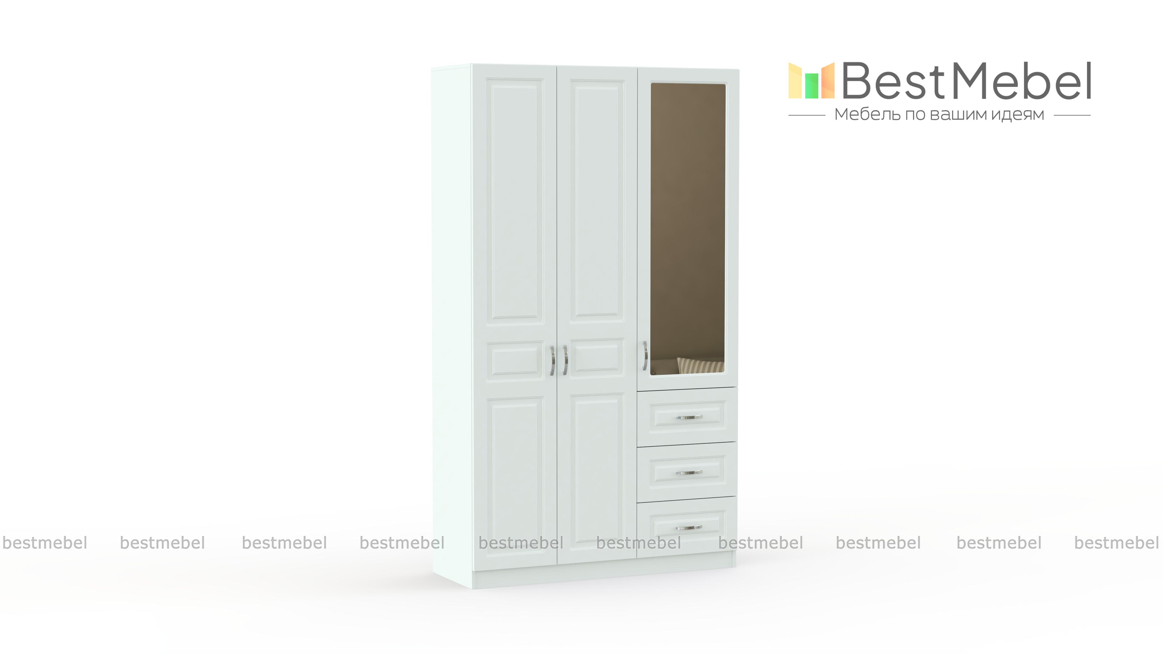 Шкаф 3-х створчатый Визит модуль 07 BMS - Фото