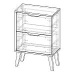 Схема сборки Тумба прикроватная Астра 13 BMS