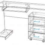 Чертеж Стол Мари СК-13 BMS