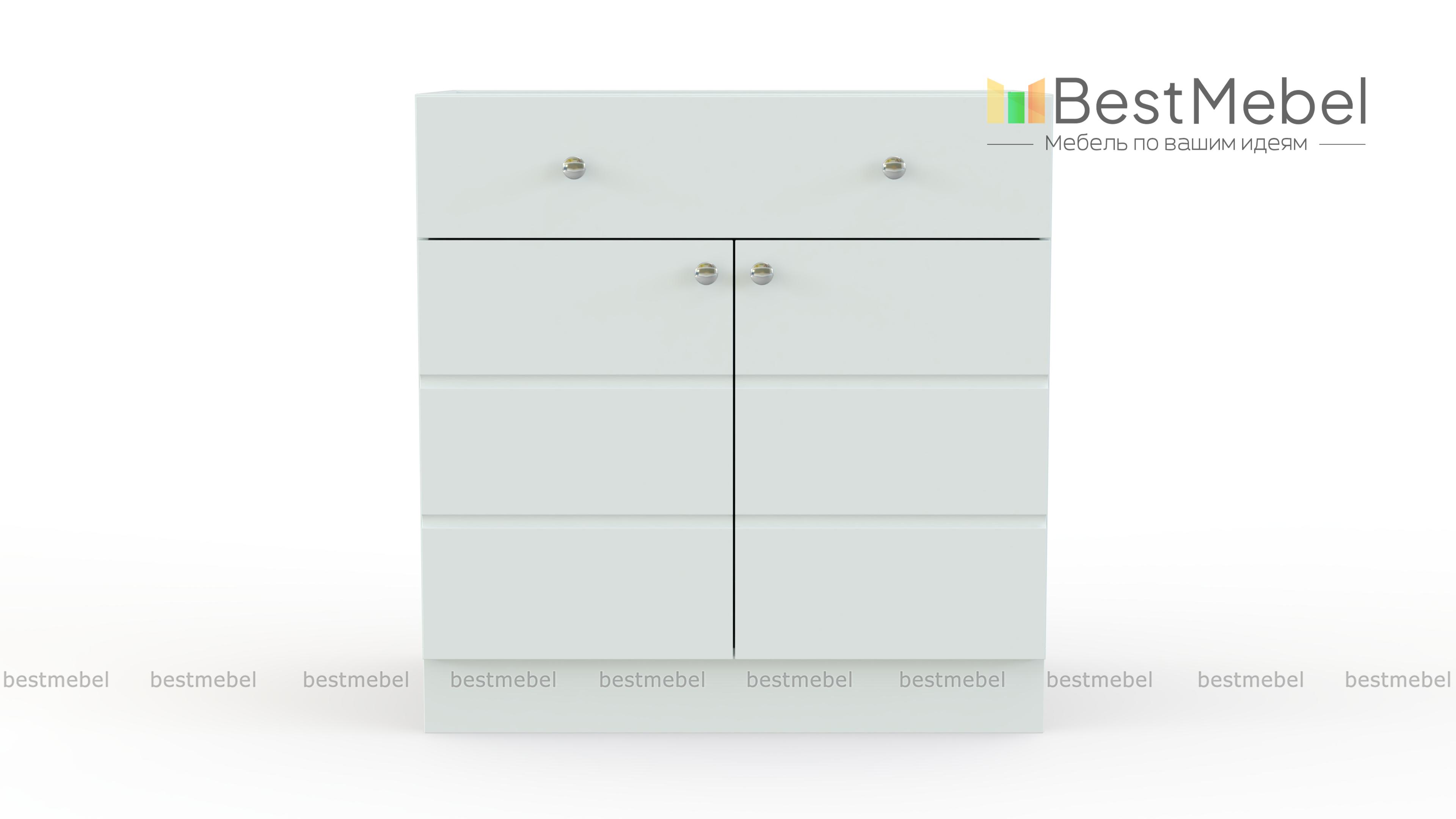 Тумба напольная Квадро 1 ящик BMS - Фото