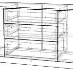 Чертеж Комод Шайн 22 глянцевый BMS