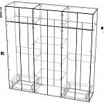 Чертеж Шкаф распашной Платса Platsa 7