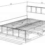 Чертеж Кровать Линда 3 BMS