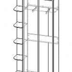Чертеж Шкаф-купе Стиль 2-2 BMS