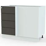 Тумба напольная угловая Квадро BMS - Фото 6