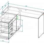 Чертеж Стол офисный угловой Рон 37 BMS