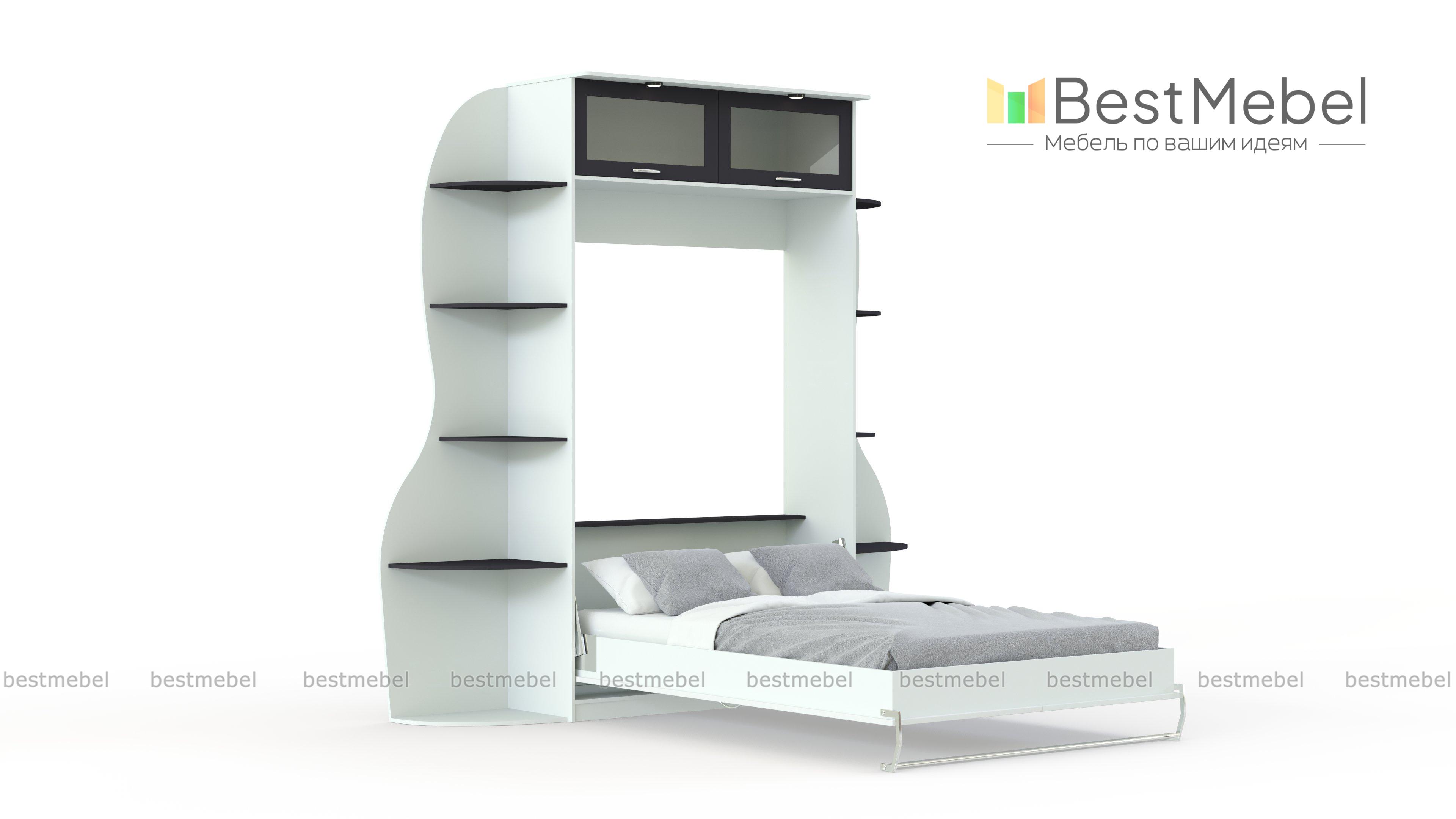 Шкаф-кровать трансформер Марио 41 BMS - Фото