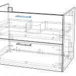 Чертеж Тумба в ванную Клайди 4 BMS