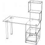 Схема сборки Письменный стол Джем-66 BMS