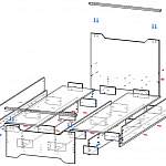 Чертеж Кровать Лора 18 BMS