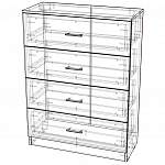 Схема сборки Комод с 4-мя ящиками Татьяна BMS