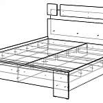 Чертеж Кровать Оливия СТЛ.109.01 BMS